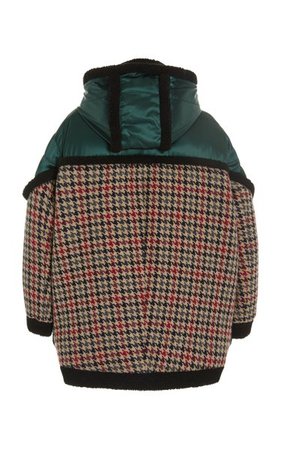 Vera Shell And Checked Wool Hooded Puffer Coat By Stella Mccartney | Moda Operandi