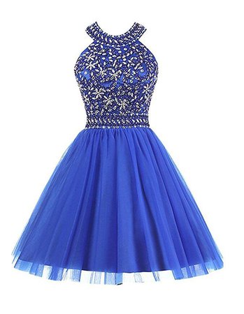 Blue Homecoming Dress, School Outfit, Short Prom Dresses For Teens pst – bbpromdress