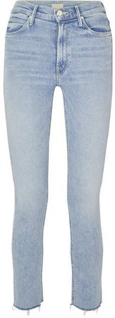 Dazzler Cropped Distressed High-rise Skinny-leg Jeans - Light denim