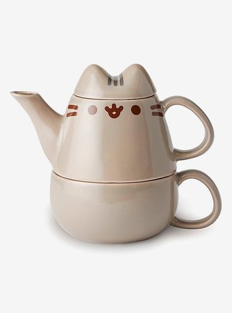 Pusheen Stackable Teapot & Cup Set