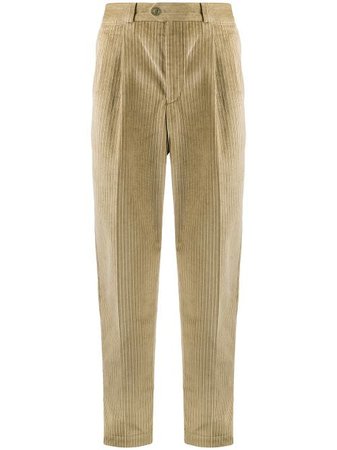 Shop Pt01 corduroy tapered cotton trousers with Express Delivery - Farfetch