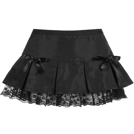 Black bow skirt