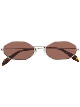 Alexander McQueen Eyewear Octagonal Frame Sunglasses - Farfetch