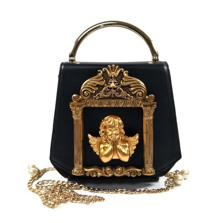 Retro Baroque Angel Embossed Design Leather Bags Women Handbag Purse Pearl Chains Messenger Shoulder Bag Ladies Pu Crossbody Bag-in Top-Handle Bags from Luggage & Bags on Aliexpress.com | Alibaba Group