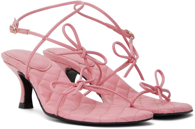 ABRA pink knot sandals