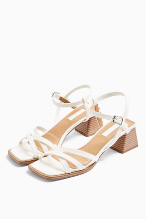 DIVINE White Block Sandals | Topshop
