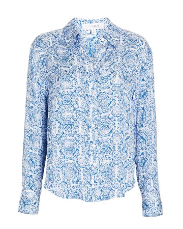 INTERMIX Private Label Carrie Abstract Button-Down Blouse | INTERMIX®