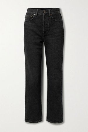 Black High-rise straight-leg jeans | Acne Studios | NET-A-PORTER