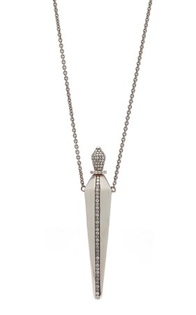 Front Line Diamond Amulet Necklace by Diane Kordas | Moda Operandi