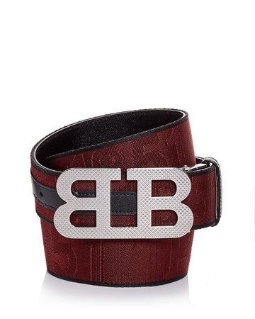 Bally Men's Mirror B Woven Logo Belt | Bloomingdale's