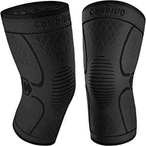 Amazon.com: CAMBIVO 2 Pack Knee Brace, Knee Compression Sleeve Support for Men and Women, Running, Workout, Gym, Hiking, Sports: Sports & Outdoors