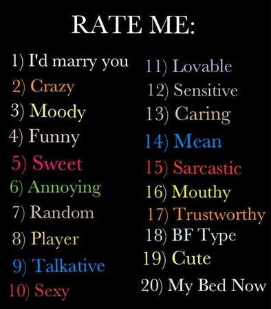 rate me and I will rate you back