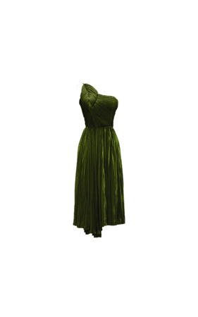 green leaf dress