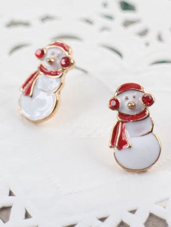 DressLily.com: Photo Gallery - Christmas Snowman Decorative Stud Earrings