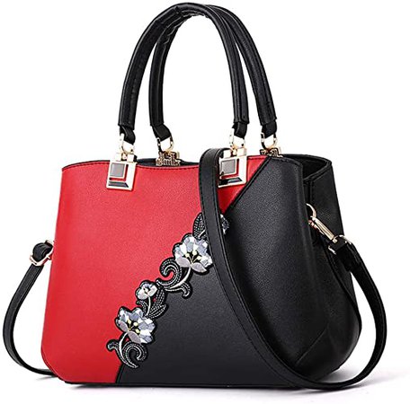 Amazon.com: ELDA Embroidery Women Top Handle Satchel Handbags Shoulder Bag Tote Purse Messenger Bags : Clothing, Shoes & Jewelry