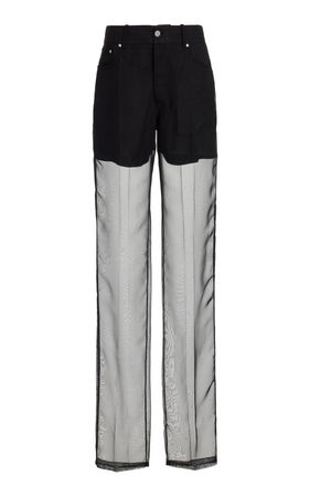 Sheer Straight-Leg "jean" Pants By Peter Do | Moda Operandi