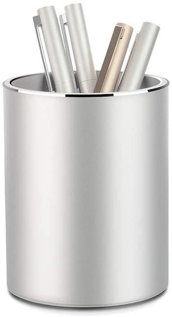 Amazon.com : Metal Pencil and Pen Holder Vaydeer Round Aluminum Desktop Organizer and Cup Storage Box for Office, School, Home and Kids 3.9×3.1 inch… : Office Products