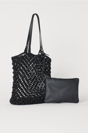 Braided Bag with Clutch - Black - Ladies | H&M US