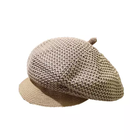 Casual All-matching Hollow Mesh Breathable Octagonal Cap