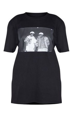 Black Biggie 96 Print Oversized T Shirt | PrettyLittleThing
