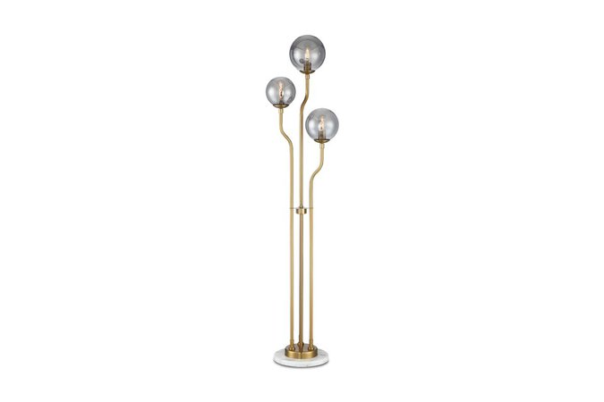 Bardot Floor Lamp FRENCH GOLD/SMOKE - Cool Modern Floor Lamps | Apt2B
