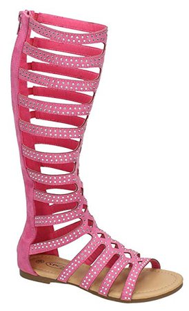 Pink gladiator sandals 2