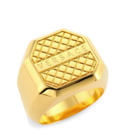 Versace - logo signet ring
