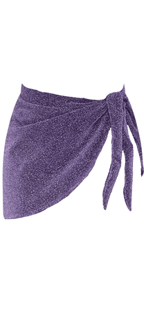 purple glitter swim sarong skirt png