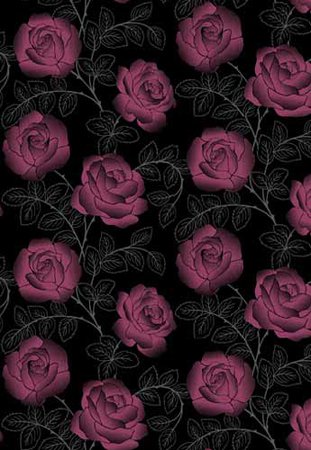 English Rose 96778 wallpaper, Pink / Black by Holden Decor ...