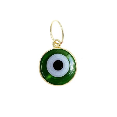 RAGEN Jewels | True Focus Evil Eye Pendant in Green