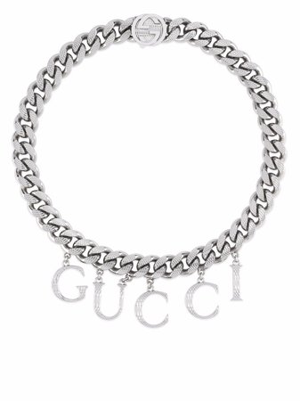 Collar con cadena Gucci Script Gucci por 750€ - Compra online AW21 - Devolución gratuita y pago seguro