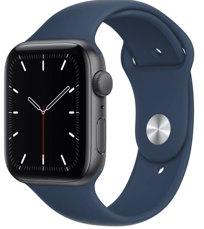 APPLE WATCH SE 44mm Space Grey Aluminium Case with Abyss Blue Sport Band