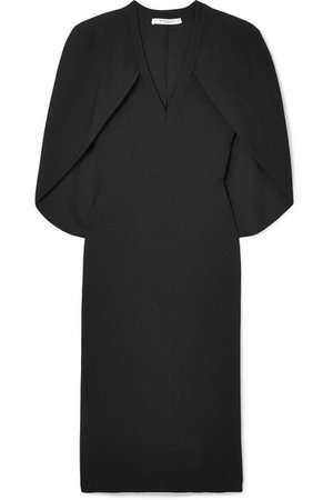 Givenchy | Cape-effect stretch-knit dress | NET-A-PORTER.COM
