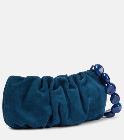 Bean Embellished Shoulder Bag in Blue - Staud | Mytheresa