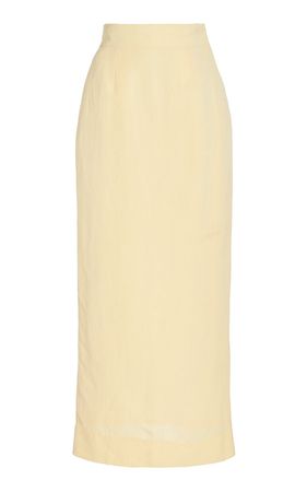 Emma Linen-Blend Maxi Skirt By Posse | Moda Operandi
