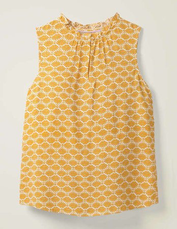 Christabel Top - Tuscan Sun, Deco Palm | Boden US