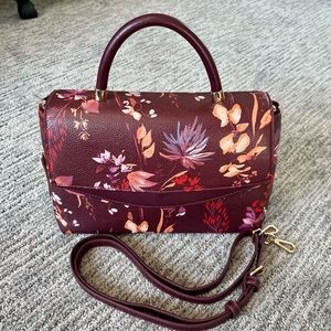 a new day | Bags | A New Day Burgundy Floral Handbag | Poshmark