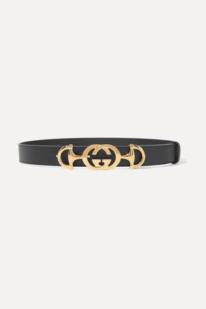 Black Leather belt | Gucci | NET-A-PORTER