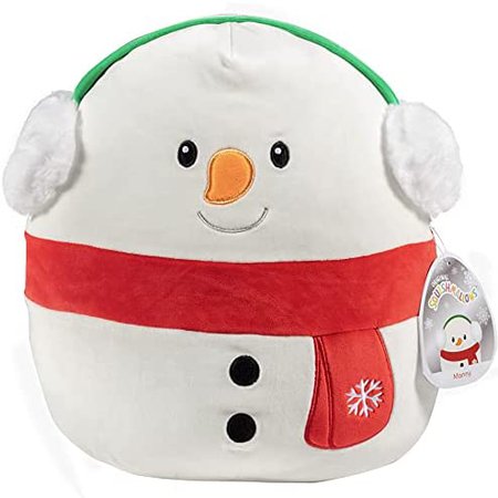 Amazon.com: Squishmallow 12" Manny The Snowman - Official Kellytoy - Cute and Soft Winter Plush Stuffed Animal Toy - Great Gift for Kids : Toys & Games