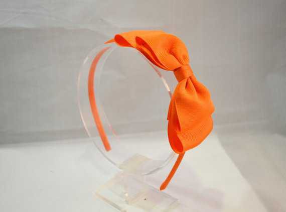 orange bow headband