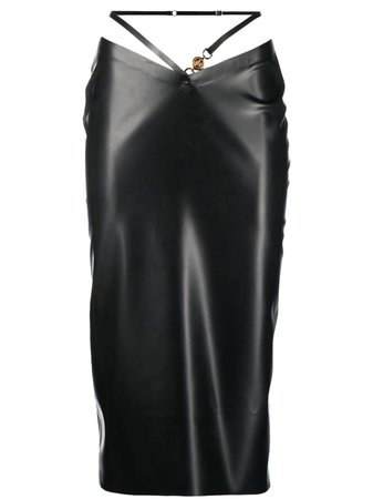 Versace Medusa-embellished Midi Skirt