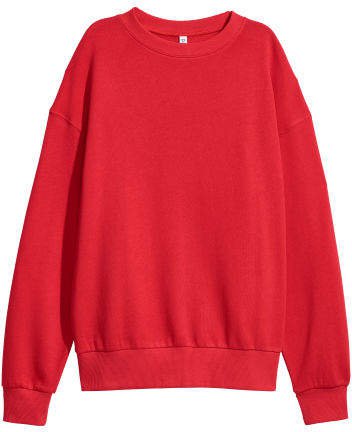 Oversized Sweatshirt - Red