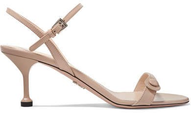 65 Leather Slingback Sandals - Neutral