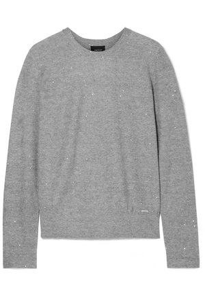 Akris | Sequin-embellished linen-blend sweater | NET-A-PORTER.COM