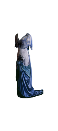 edwardian blue gown