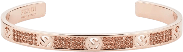 "Fendi" Rose gold cuff bracelet