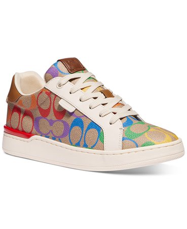 COACH Women's Lowline Rainbow Signature Sneakers & Reviews - Athletic Shoes & Sneakers - Shoes - Macy's brown