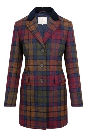 Ladies Modern Cheltenham Jacket in Autumn/Heather Check - House of Bruar