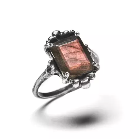 Mini Hecate. Purple Labradorite Ring. – Blood Milk Jewels