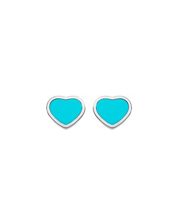 Chopard Happy Hearts Turquoise Stud Earrings